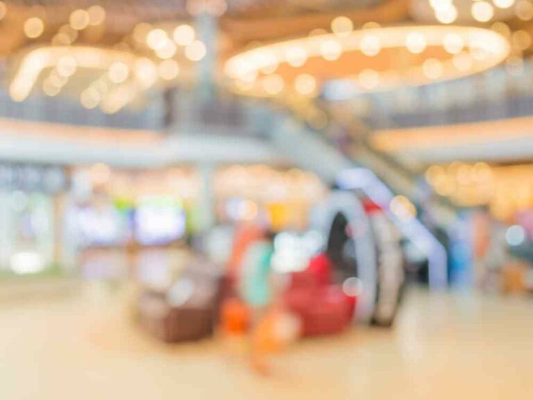 Blurry image of large store